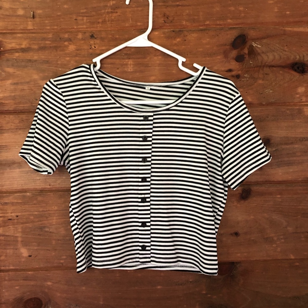 Striped Crop Top
